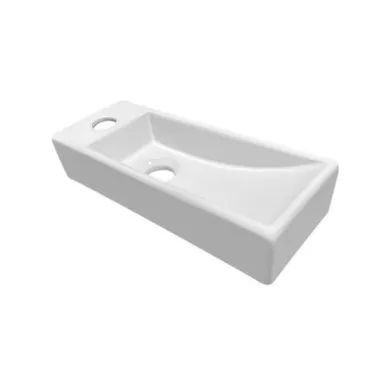 Купить Умывальник подвесной 9742R, белый, 385x145x800 мм, Vilonty в интернет-магазине Akvilon.kz