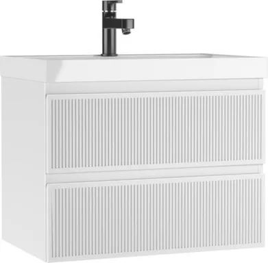 Купить Тумба подвесная Tower В2 Белый с умывальником UNIT 70, ДОМИНО в интернет-магазине Akvilon.kz