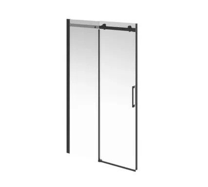 Купить Душевая дверь Cristallo, раздвижная, черный матовый, 1200x2100 мм, Kerama Marazzi в интернет-магазине Akvilon.kz