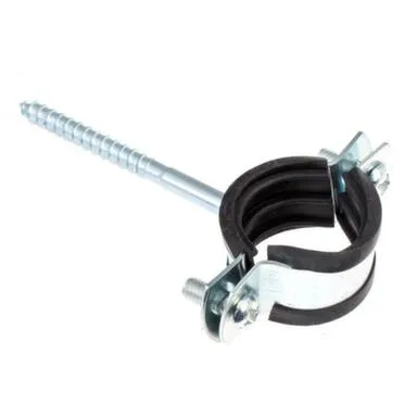 Купить Хомут с креплением на шуруп 1", 32-35 мм, белый цинк, 1 шт, Стройбат в интернет-магазине Akvilon.kz