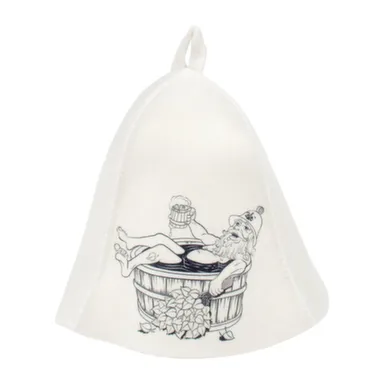 Купить Шапка для бани и сауны Дед в купели, войлок, Hot Pot в интернет-магазине Akvilon.kz