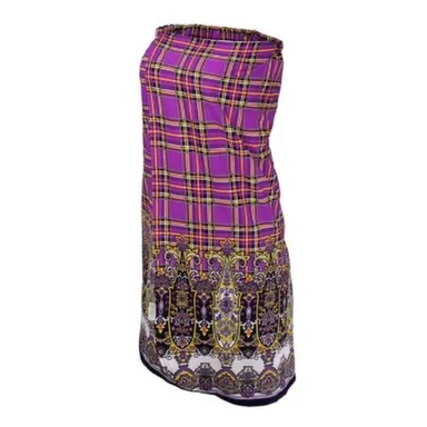 Купить Накидка для женщин, для бани и сауны 140x80см, хлопок, фиолетовая, Банные штучки в интернет-магазине Akvilon.kz