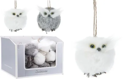 Купить Декорация подвесная Cова, диаметр 6 см, в ассортименте, Koopman в интернет-магазине Akvilon.kz