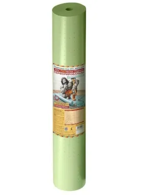 Купить Подложка рулонная перфорированная 1 мм SPC PROtector Thermo под LVT, SPC, WPC, зеленая, 1,1x15 м, Solid в интернет-магазине Akvilon.kz