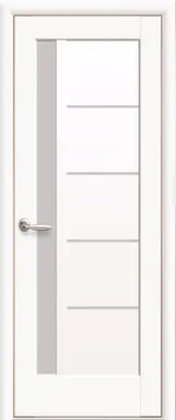 Купить Дверь межкомнатная Ностра Грета остекленное Белый матовый 700 НОВЫЙ СТИЛЬ в интернет-магазине Akvilon.kz