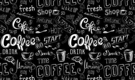 Купить Кухонный фартук ПВХ Черный кофе 600x3000мм в интернет-магазине Akvilon.kz