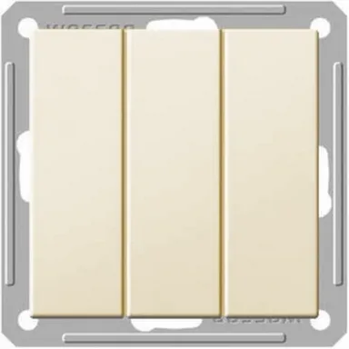 Купить Выключатель 3-клавишный Schneider Electric W59 Слоновая кость в интернет-магазине Akvilon.kz