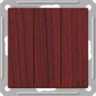 Купить Выключатель 3-клавишный Schneider Electric W59 Мореный дуб в интернет-магазине Akvilon.kz