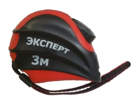 Купить Рулетка 3м/19мм, прорезиненный корпус с автостопом, Эксперт в интернет-магазине Akvilon.kz