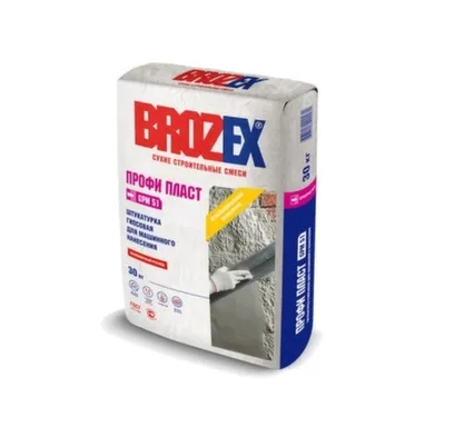 Купить Штукатурка гипсовая для машинного нанесения Профи Пласт GPM 51, 30 кг, Brozex в интернет-магазине Akvilon.kz