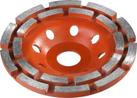 Купить Чашка алмазная, шлифовальная, сегментная, двухрядная, по бетону, для УШМ, Ø125 мм, ЗУБР в интернет-магазине Akvilon.kz