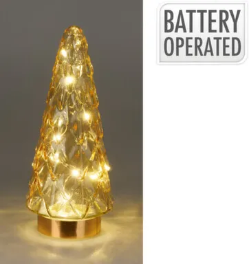 Купить Светильник LED в форме ёлки, 10,5x10,5x24 cм, в ассортименте, Koopman в интернет-магазине Akvilon.kz