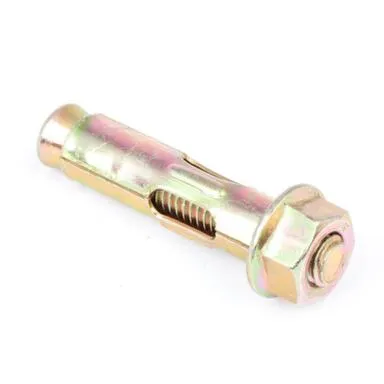 Купить Анкерный болт с гайкой 10x50 мм, желтый цинк, 4 шт, Стройбат в интернет-магазине Akvilon.kz