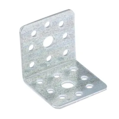 Купить Крепежный уголок равносторонний 40x40x40x2 мм, белый цинк, 1 шт, Стройбат в интернет-магазине Akvilon.kz