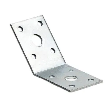 Купить Пластина перфарированная 135 градусов 50x50x35x2 мм, белый цинк, 1 шт, Стройбат в интернет-магазине Akvilon.kz