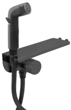 Купить Смеситель с гигиеническим душем Bangkok Black черный, Esko в интернет-магазине Akvilon.kz