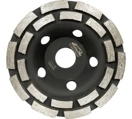 Купить Алмазная чашка 125 мм бетон двурядная GEPARD в интернет-магазине Akvilon.kz