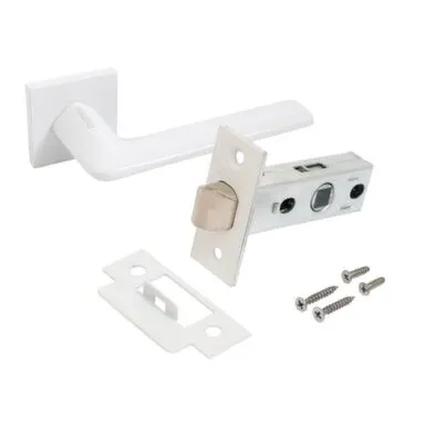 Купить Комплект ручек с защелкой ТИНА, Аллюр Белый матовый в интернет-магазине Akvilon.kz