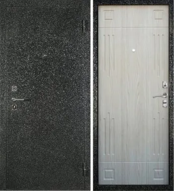 Купить Дверь металлическая Гранат Дуб беленый/Шелк АЛМАЗ 960 Правое в интернет-магазине Akvilon.kz