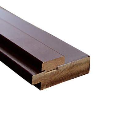 Купить Дверной короб МДФ каштан -ПВХ DeLuxe (2050x80x32 мм) уплотн. в интернет-магазине Akvilon.kz