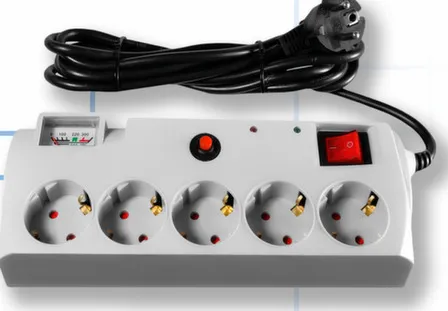 Купить Сетевой фильтр СФ-053-ИН-К 3м с заземлением Sirius в интернет-магазине Akvilon.kz