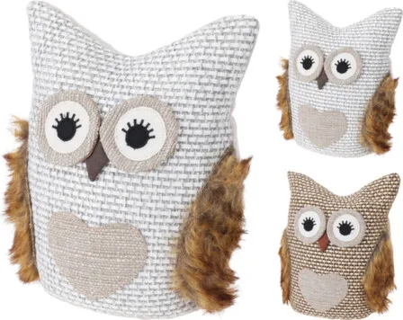 Купить Ограничитель для двери Сова, 12x8x23 см, в ассортименте, Koopman в интернет-магазине Akvilon.kz