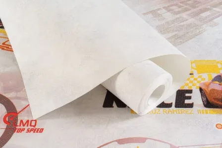 Купить Обои виниловые на флизелиновой основе Тачки, база, серый светлый, 1,06x10 м, Артекс в интернет-магазине Akvilon.kz