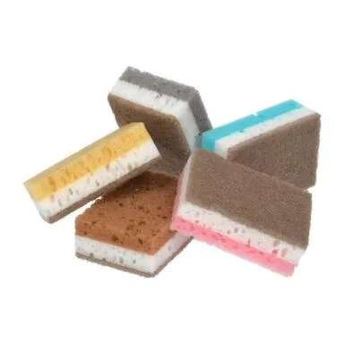 Купить Губка для мытья посуды, 9,5x6,5x3,5 см, 5 шт, цветные, Tutto в интернет-магазине Akvilon.kz
