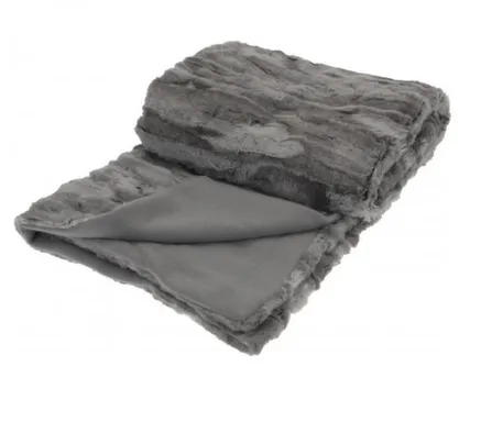 Купить Плед, 130x150 см, серый, Koopman в интернет-магазине Akvilon.kz