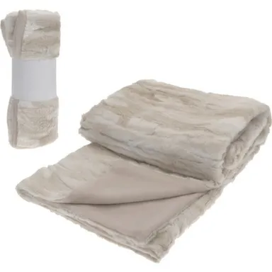 Купить Плед, 130x150 см, бежевый, Koopman в интернет-магазине Akvilon.kz