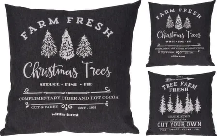 Купить Подушка декоративная, 45x45 см, черная, в ассортименте, Koopman в интернет-магазине Akvilon.kz