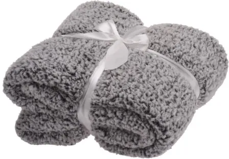 Купить Плед, 152x127 см, серый, Koopman в интернет-магазине Akvilon.kz