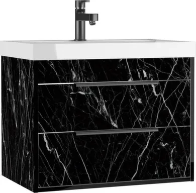 Купить Тумба подвесная Forta B2 Черный с умывальником UNIT 70 см, ДОМИНО в интернет-магазине Akvilon.kz