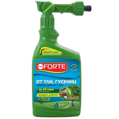Купить Эжектор концентрат от тли, гусениц и других насекомых, флакон 1 л, Bona Forte в интернет-магазине Akvilon.kz