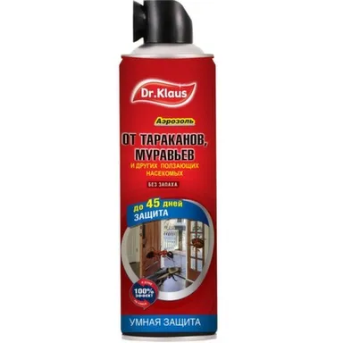 Аэрозоль от Муравьев, тараканов и других ползающих насекомых, 600 мл, Dr.Klaus в интернет-магазине Akvilon.kz Аэрозоль от Муравьев, тараканов и других ползающих насекомых, 600 мл, Dr.Klaus в интернет-магазине Akvilon.kz