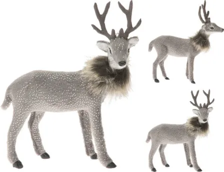 Купить Статуэтка Олень, серый, 23,5x6x26,5 см, в ассортименте, Koopman в интернет-магазине Akvilon.kz