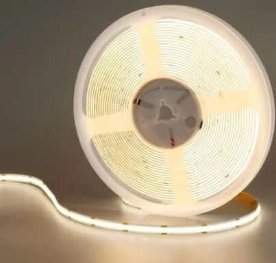 Лента светодиодная Auroom нейтралный COB 12Вт/м 24B DC 4000к 480LEDs/m 5М в уп в интернет-магазине Akvilon.kz