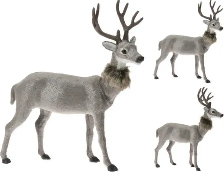 Купить Статуэтка Олень, серый, 33,5x8x37 см, в ассортименте, Koopman в интернет-магазине Akvilon.kz