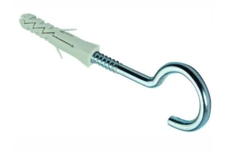 Купить Крюк-полукольцо с дюбелем 12 мм (1 шт), Стройбат в интернет-магазине Akvilon.kz