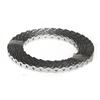 Купить Лента монтажная волнистая 12x0,55 мм, белый цинк, упаковка 25 м, Стройбат в интернет-магазине Akvilon.kz