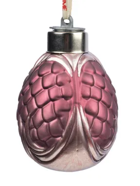 Купить Новогоднее подвесное украшение из стекла розовая со светодиодной подсветкой, Magic Time в интернет-магазине Akvilon.kz