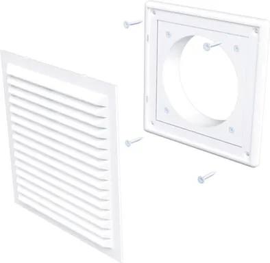 Купить Решётка вентиляционная 253x183мм с фланцем d125мм, Era в интернет-магазине Akvilon.kz