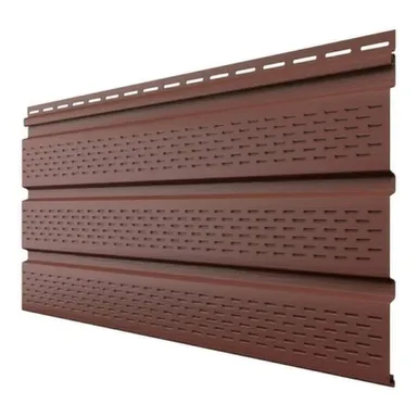 Купить Софит перфорированный каштан 3000x340 мм, 1,02 м2, ТехноНиколь в интернет-магазине Akvilon.kz