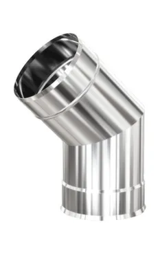 Купить Отвод 45 ° d115 мм, нержавеющая сталь 0,8 мм, Профи, Теплодар в интернет-магазине Akvilon.kz