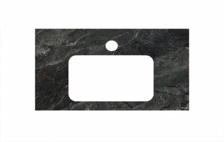 Купить Столешница РИАЛЬТО серый темный лаппатированный 100 см, Kerama Marazzі в интернет-магазине Akvilon.kz