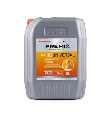 Грунтовка AX103 Universal под покраску и шпаклевание 10 кг, Premix в интернет-магазине Akvilon.kz