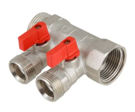 Купить Коллектор с отсечными кранами Valteс 3/4x1/2" наруж резьба 2 в интернет-магазине Akvilon.kz