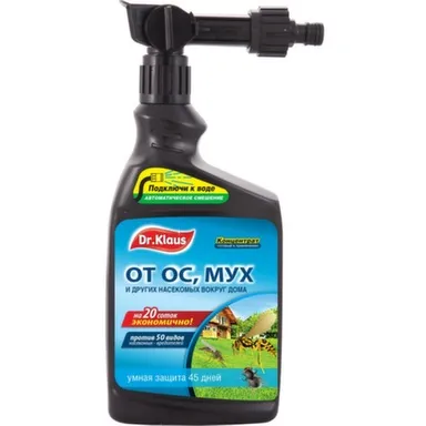 Купить Эжектор концентрат от Мух, ос и других летающих насекомых, флакон 1 л, Dr.Klaus в интернет-магазине Akvilon.kz