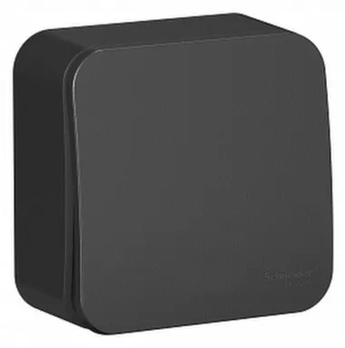 Купить Выключатель в сборе одноклавишный о/у 10АХ BLANCA антрацит Shneider Electric в интернет-магазине Akvilon.kz