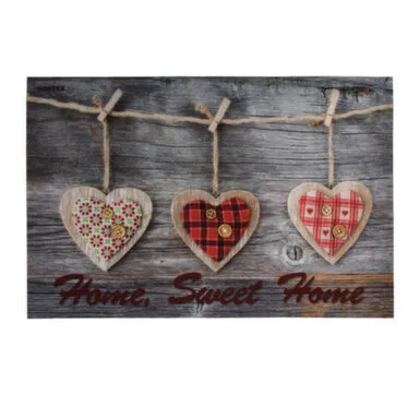 Купить Коврик влаговпитывающий "Samba", "Home, Sweet Home" 60x90 см "VORTEX" в интернет-магазине Akvilon.kz